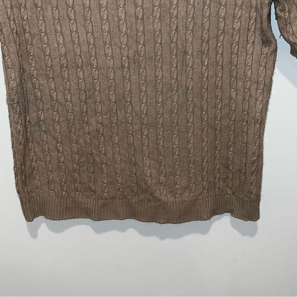 Sutton Studio by Bloomingdale’s Tan Silk Cashmere Knit l Sweater Women's Size M - Picture 6 of 8